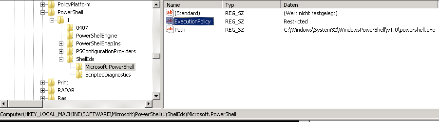 Setting the PowerShell Execution Policy