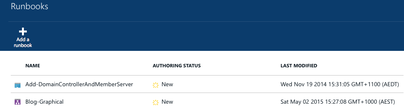 Azure Automation Runbooks