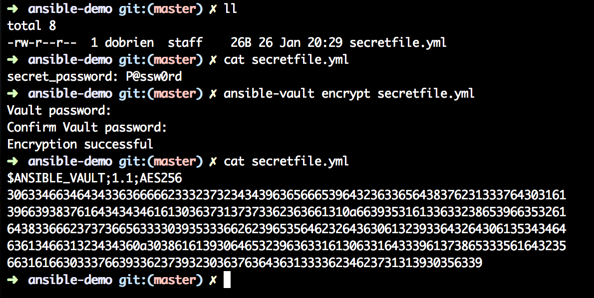 Ansible vault