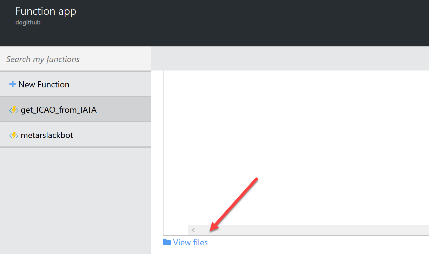 Azure Functions view files